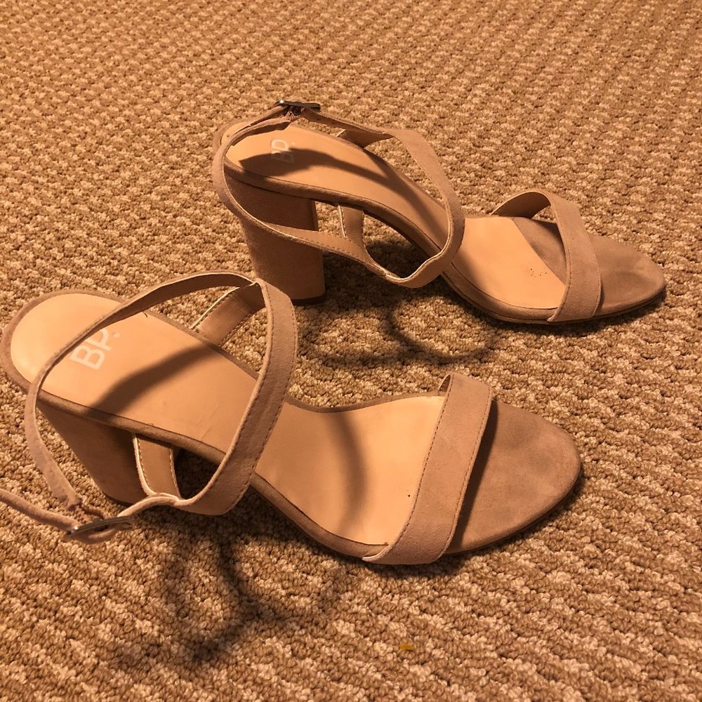 Suede Pump Sandals